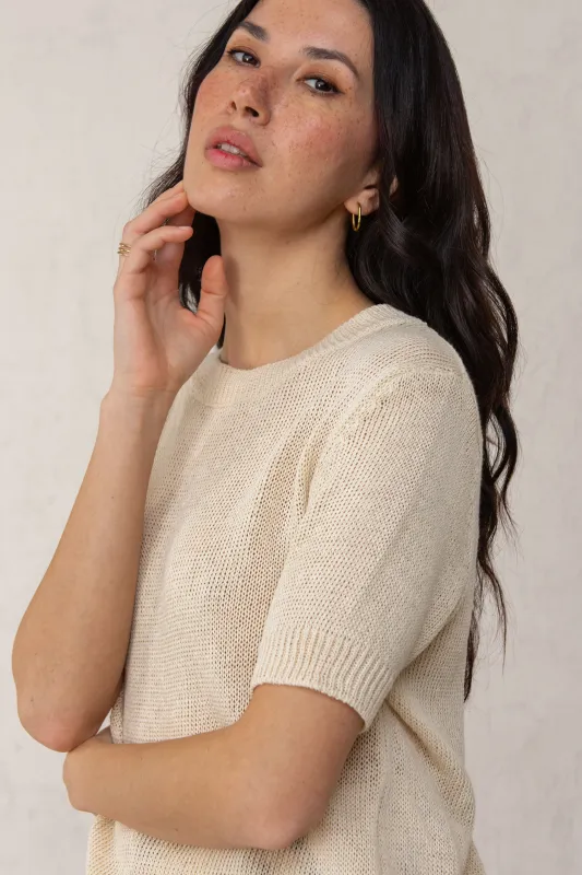 FLORA SWEATER // BEIGE made by La comet
