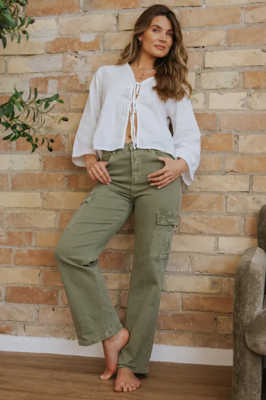 LINA PANTS // GREEN made by La comet
