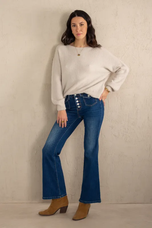 CARLA JEANS // DARK DENIM made by La comet