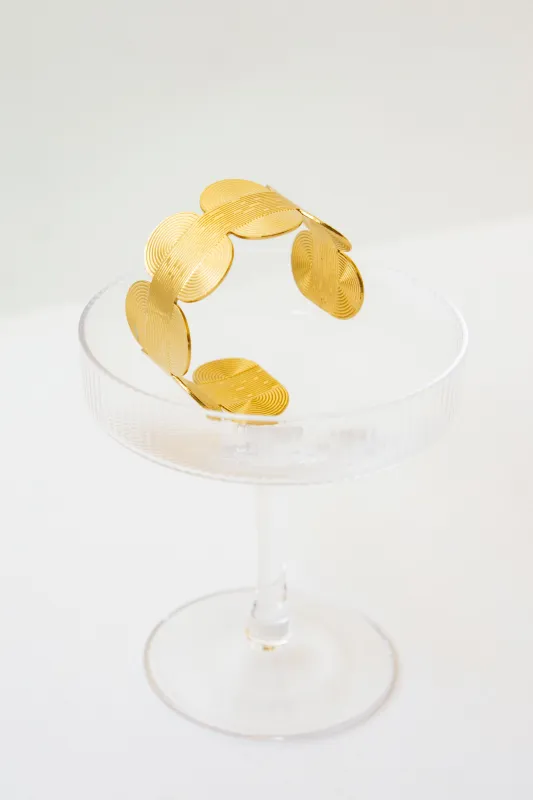 ENGRAVED OVAL BRACELET made by La comet