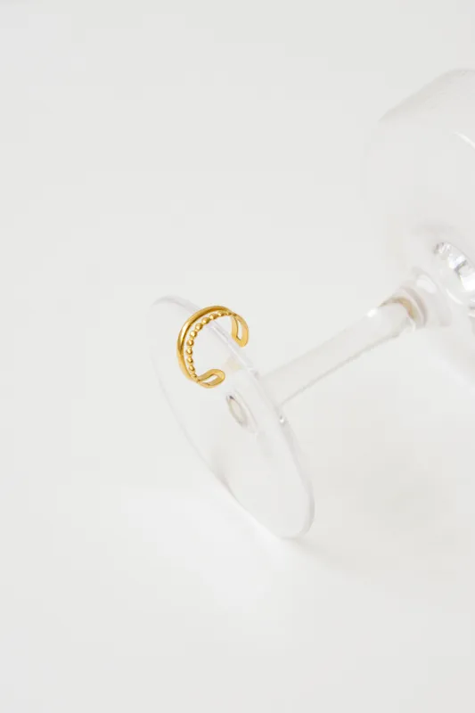 DOUBLE PLAIN AND POLKA DOT RING made by La comet