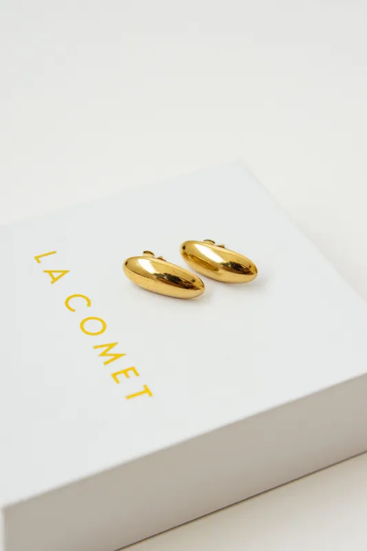 VOLUME OVAL EARRINGS made by La comet