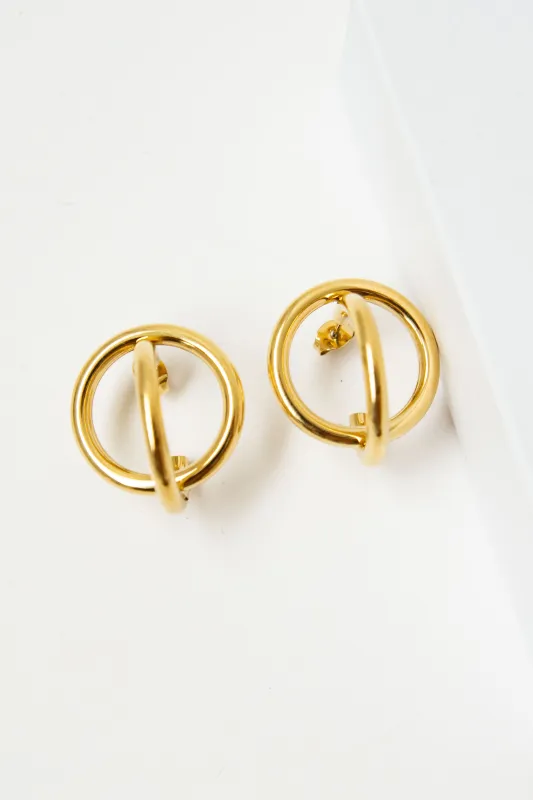 INTERTWINED CIRCLES EARRINGS made by La comet