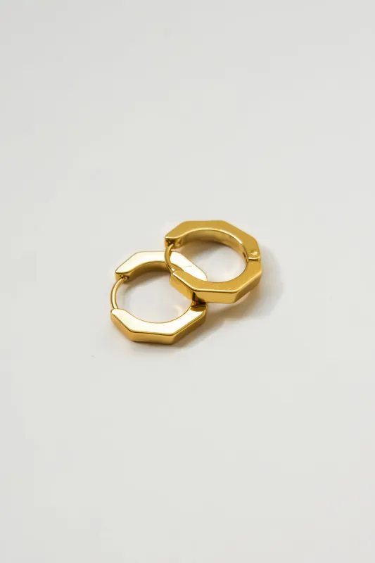 NUT HOOP EARRINGS made by La comet