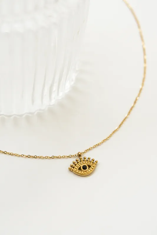 EYE NECKLACE // BLACK made by La comet