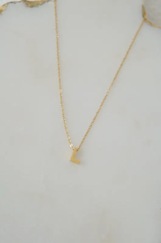 LETTERS NECKLACE // L made by La comet