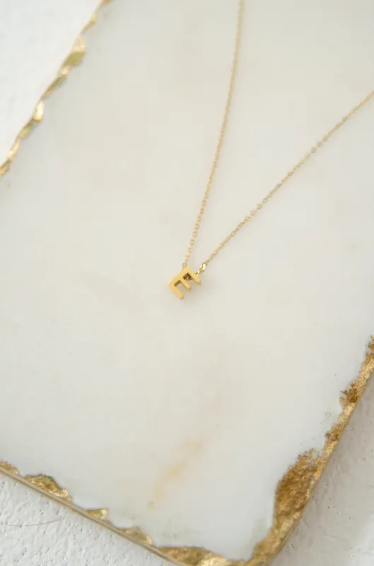 LETTERS NECKLACE // E made by La comet