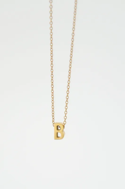 LETTERS NECKLACE // B made by La comet