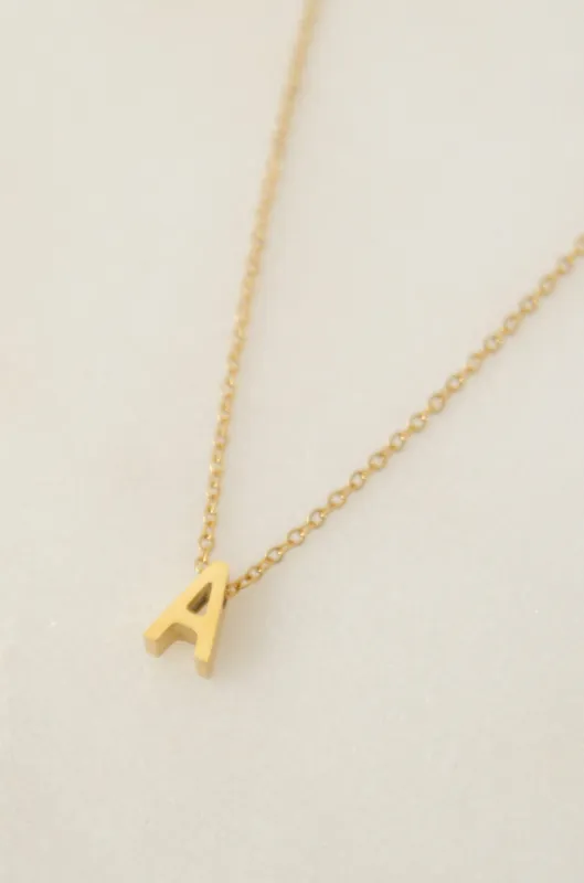 LETTERS NECKLACE // A made by La comet