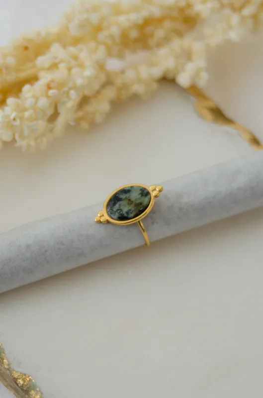 MODERN JADE RING made by La comet