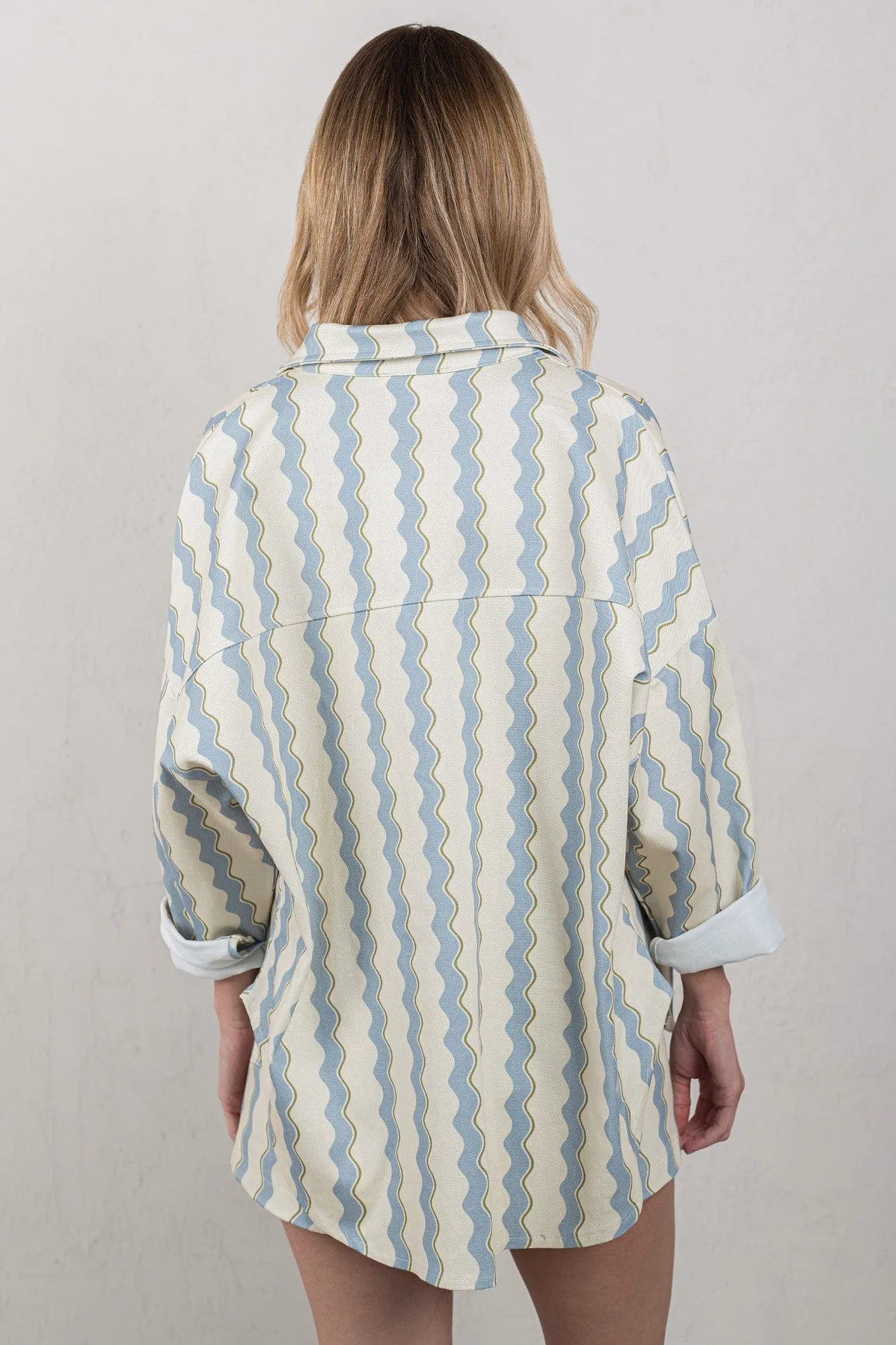 CELIA JACKET // WAVES SKY BLUE // ON DEMAND sold by La comet product image thumbnail 5