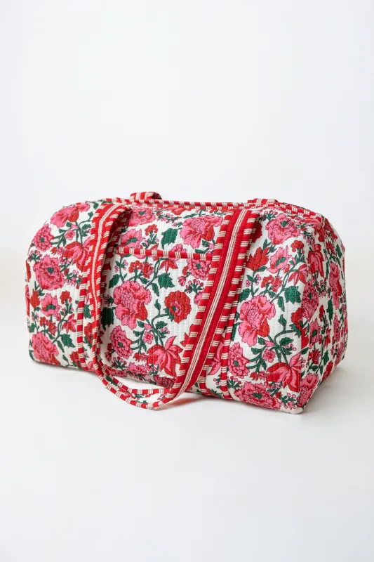 RED FLOWERS SPORTS BAG made by La comet