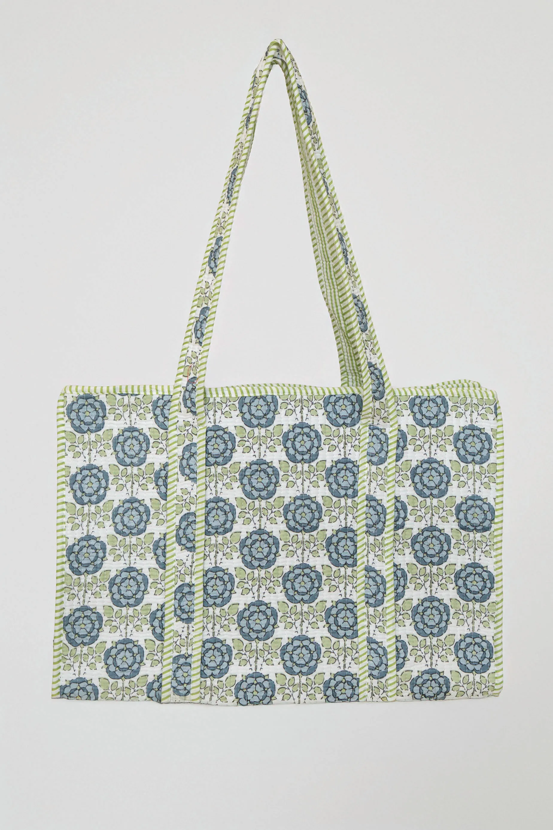 ETHNIC TOTE BAG // BLUE FLOWERS sold by La comet product image thumbnail 4