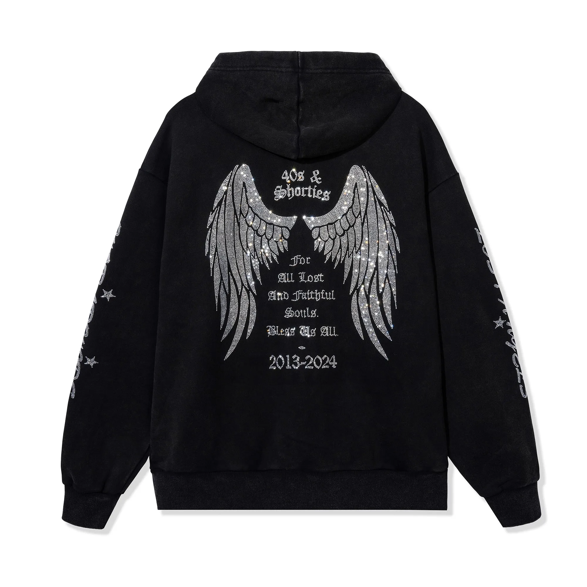 Angel Rhinestone Hoodie sold by 40s & Shorties product image thumbnail 5