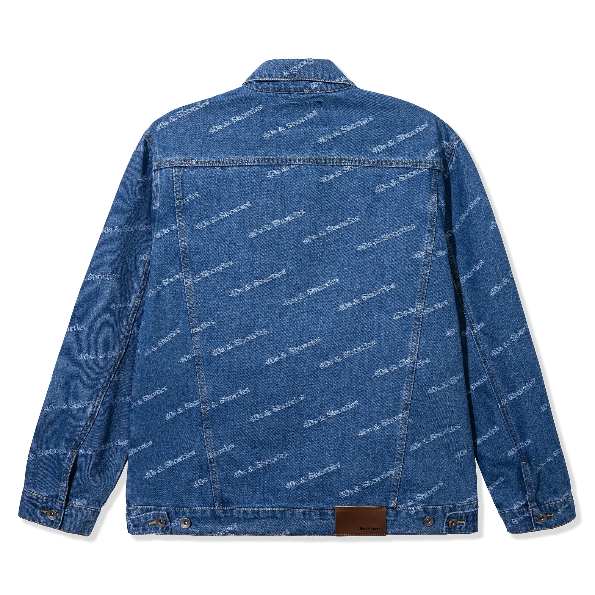 Text Logo Denim Jacket sold by 40s & Shorties product image thumbnail 3