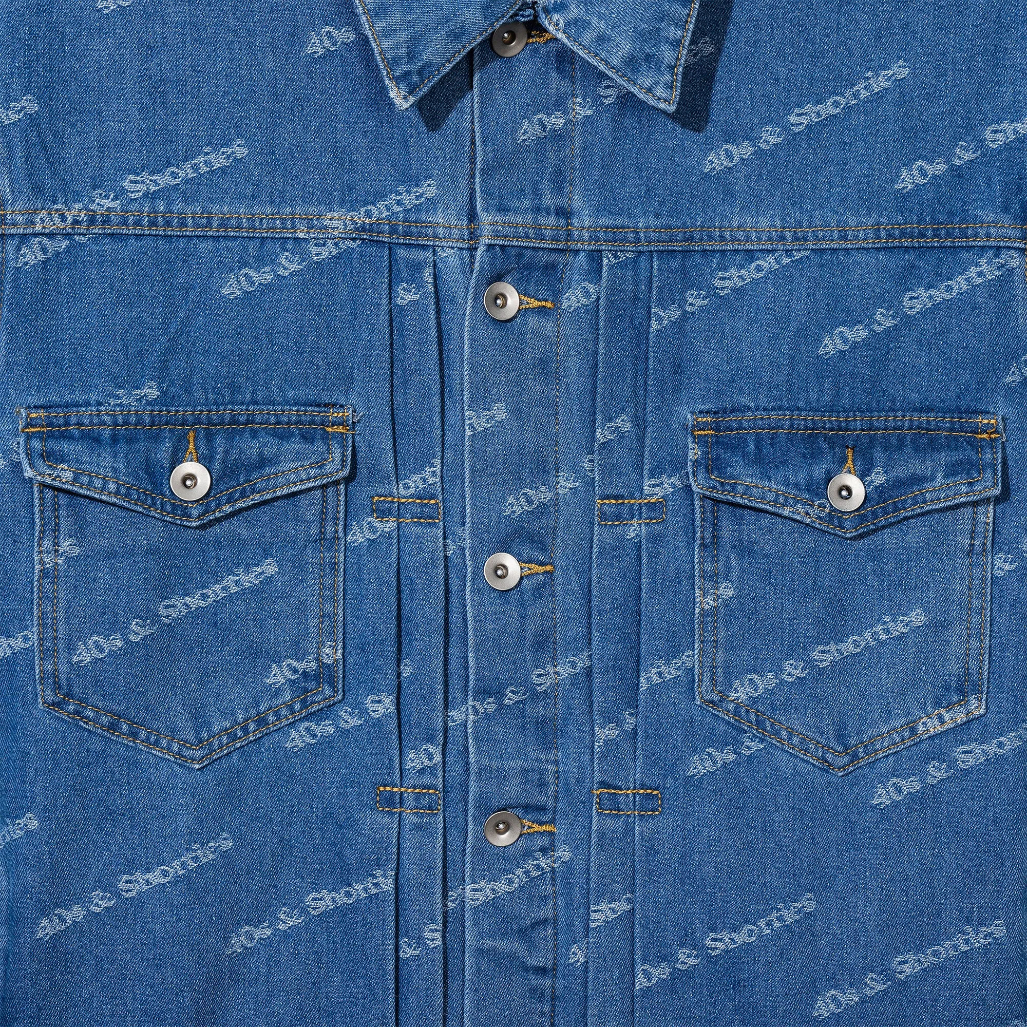 Text Logo Denim Jacket sold by 40s & Shorties product image thumbnail 2