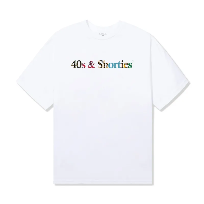 Text Logo Mixed Tee sold by 40s & Shorties