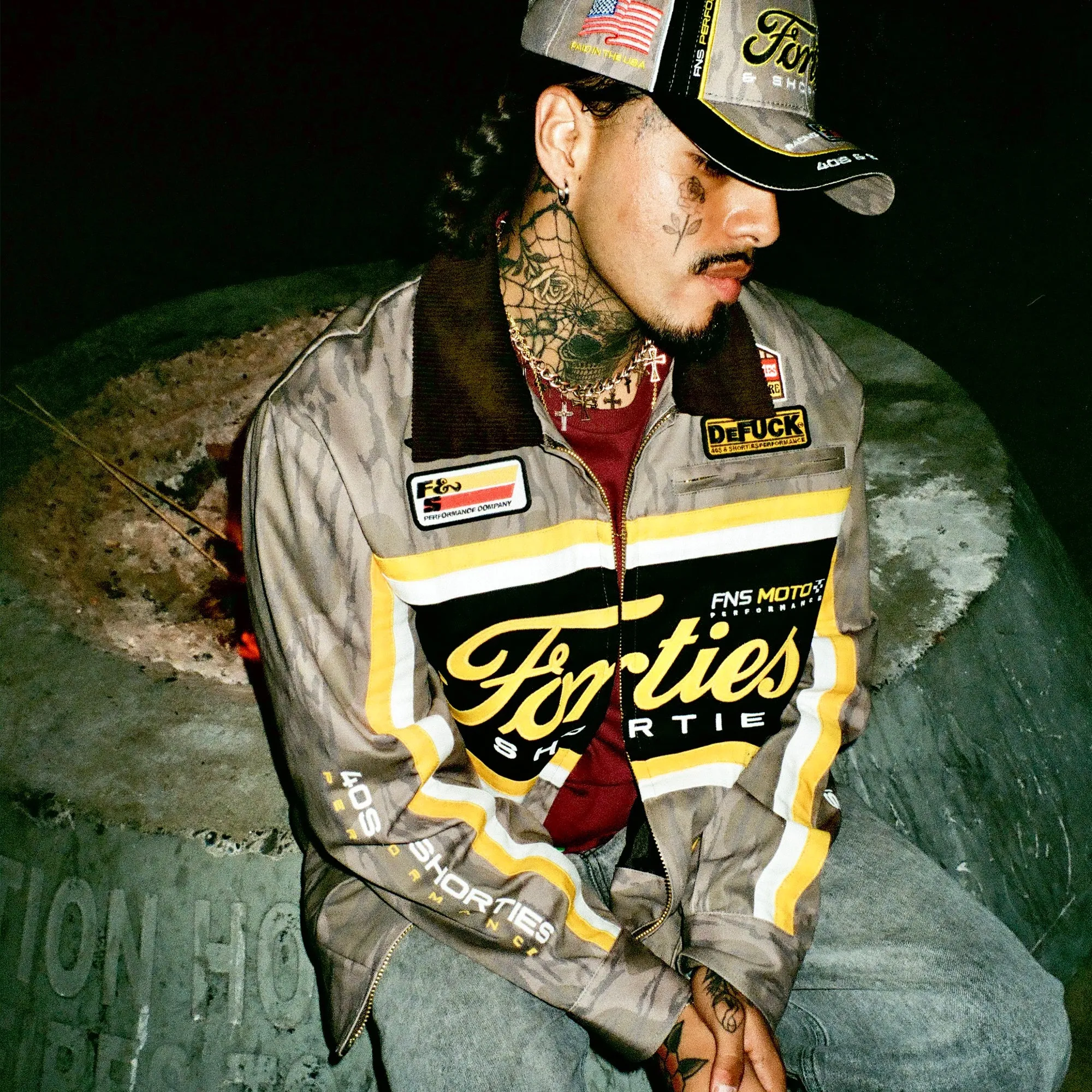 Camo Garage Jacket sold by 40s & Shorties product image thumbnail 2