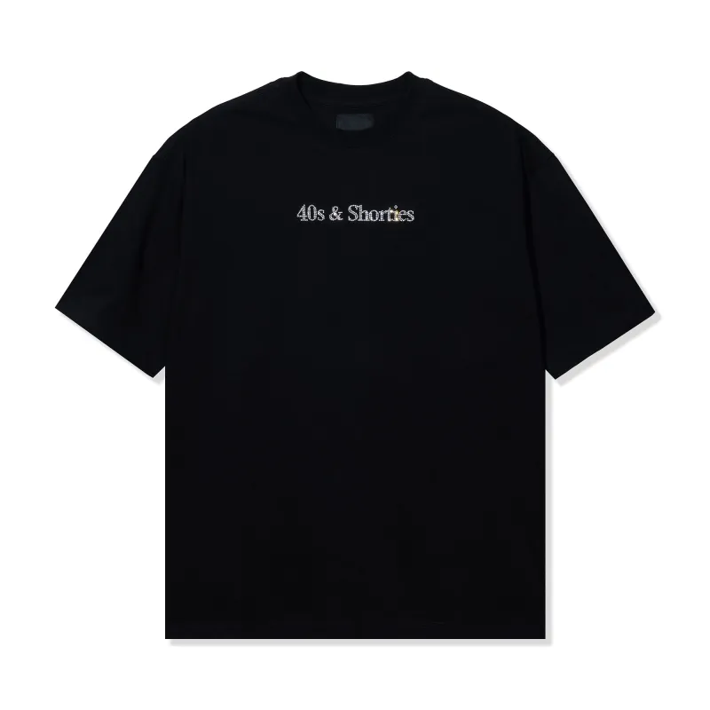 Text Logo Rhinestone Tee sold by 40s & Shorties