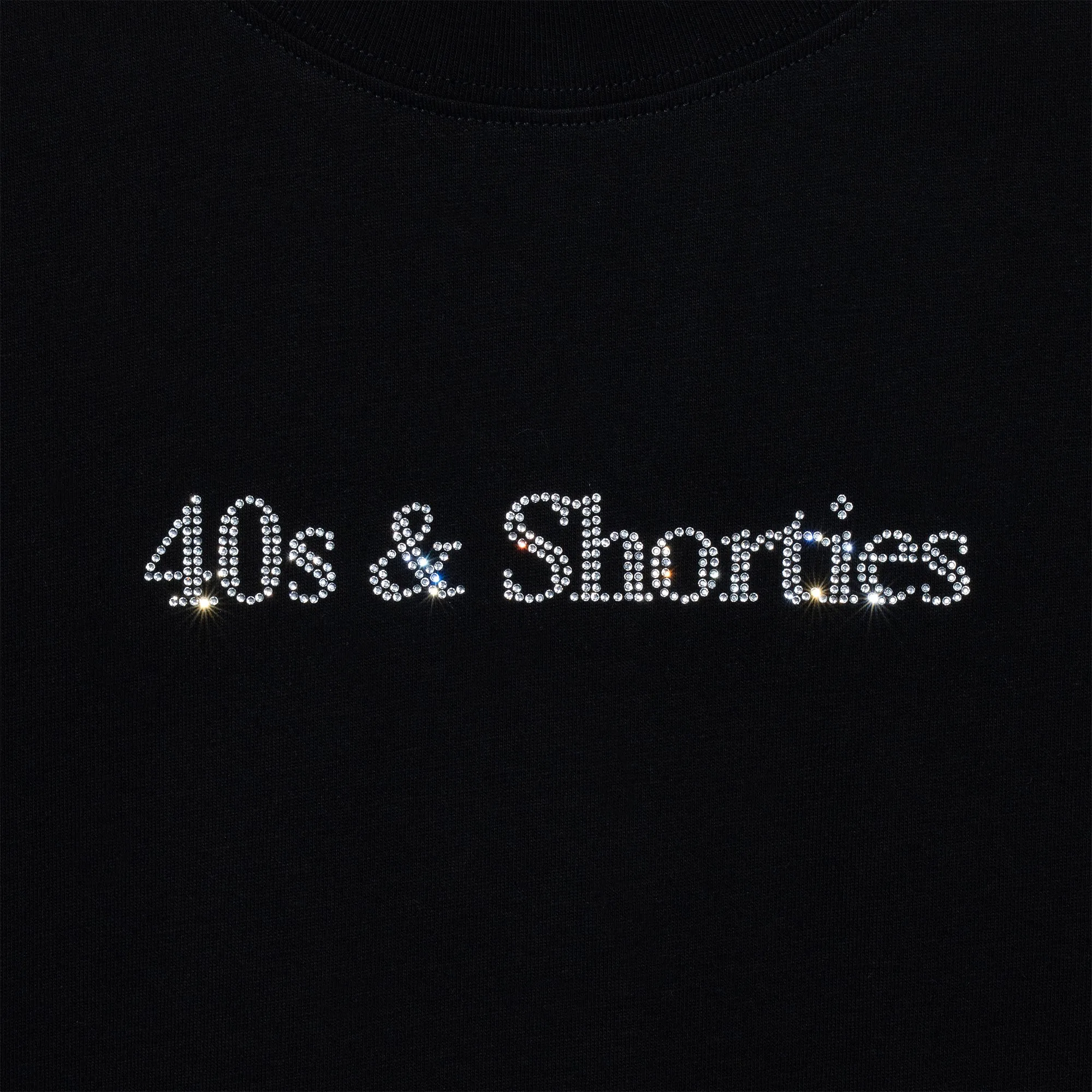 Text Logo Rhinestone Tee sold by 40s & Shorties product image thumbnail 2