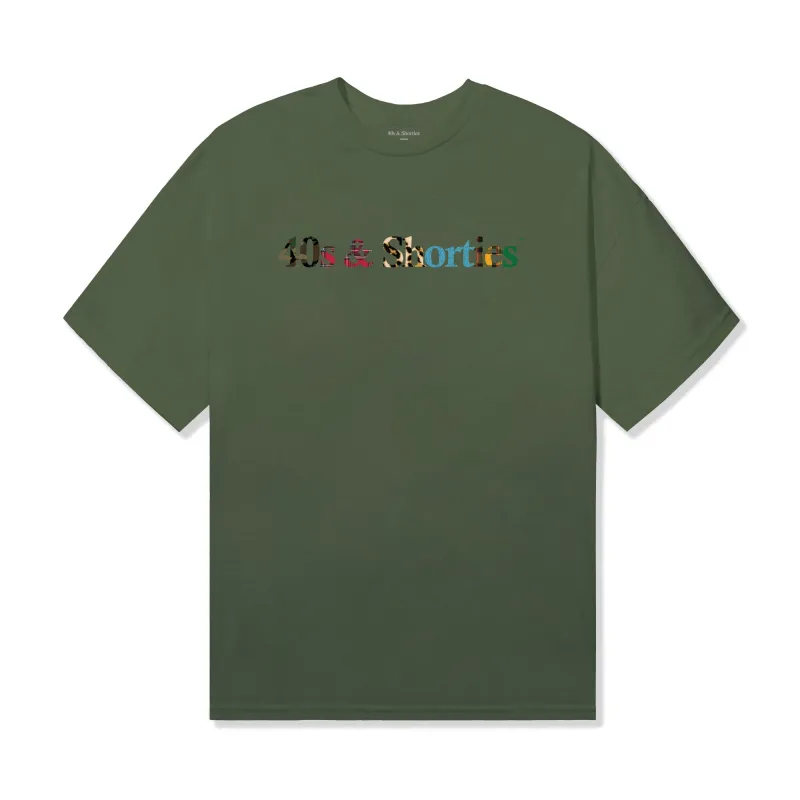 Text Logo Mixed Tee sold by 40s & Shorties