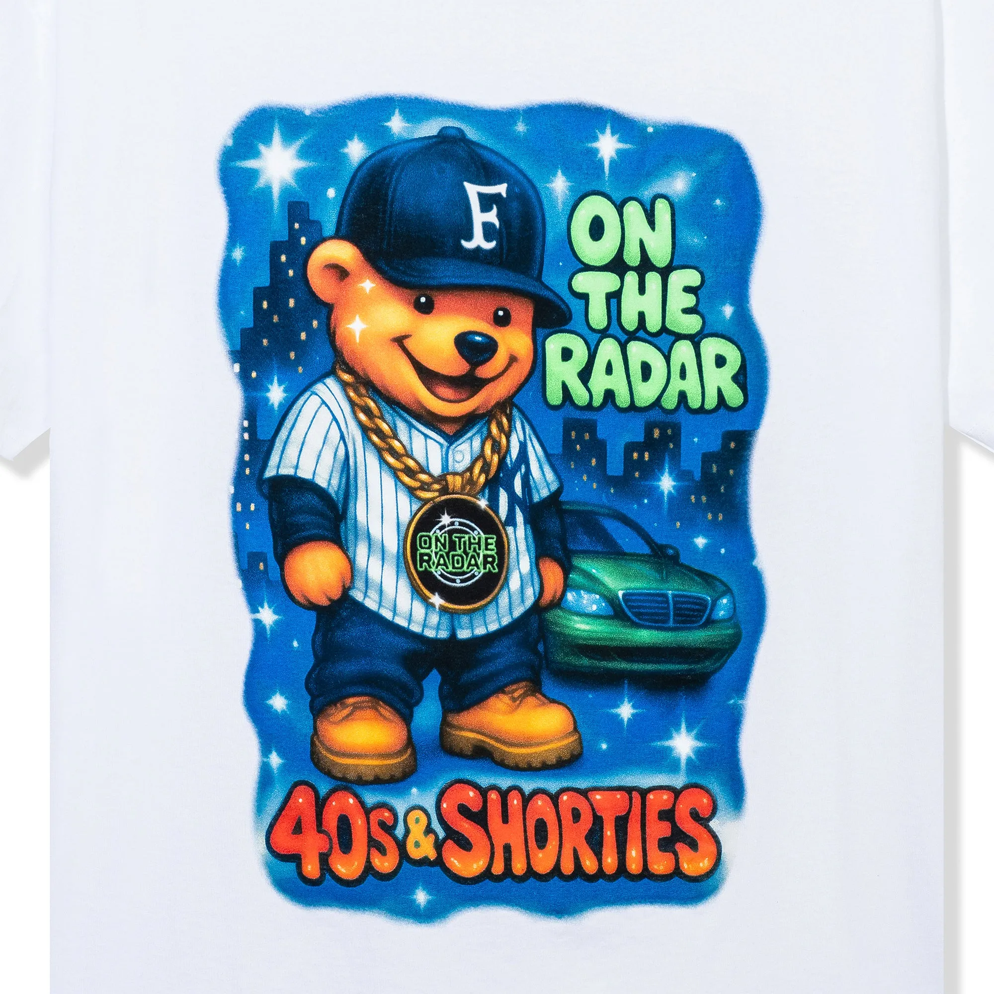 OTR Bear Tee White sold by 40s & Shorties product image thumbnail 2