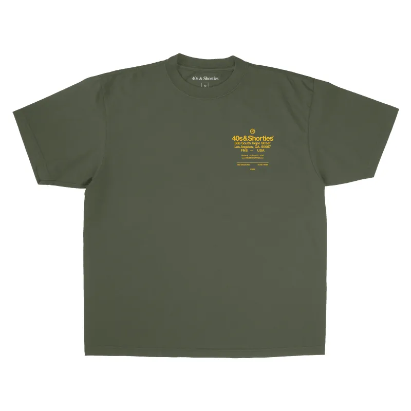 Down For No Good Tee Green made by 40s & Shorties