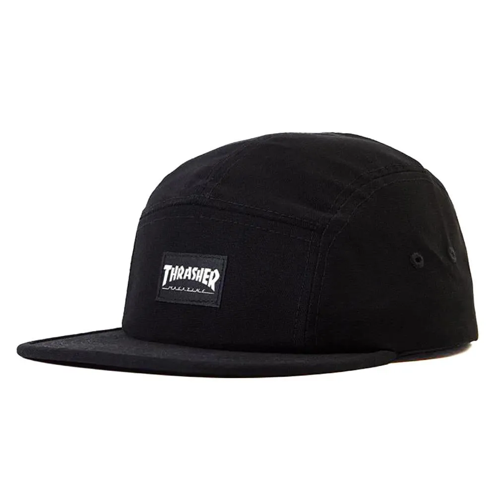 Thrasher 5 Panel Cap - Black sold by Source Skate Co.