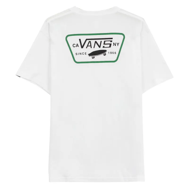 Vans Full Patch Back T-shirt - White/Black made by Vans