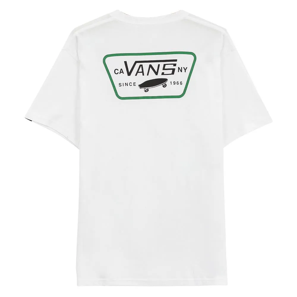 Vans Full Patch Back T-shirt - White/Black sold by Source Skate Co.