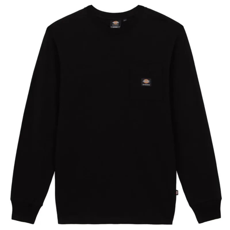 Dickies Mount Vista Pocket Long Sleeve T-Shirt - Black sold by Source Skate Co.