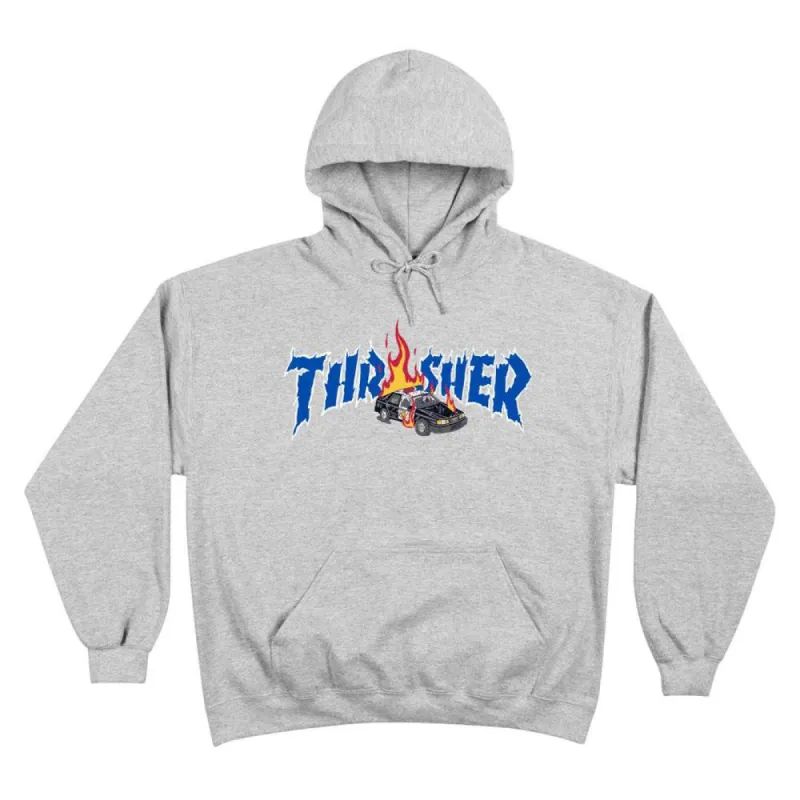 Thrasher Cop Car Hoodie - Grey sold by Source Skate Co.