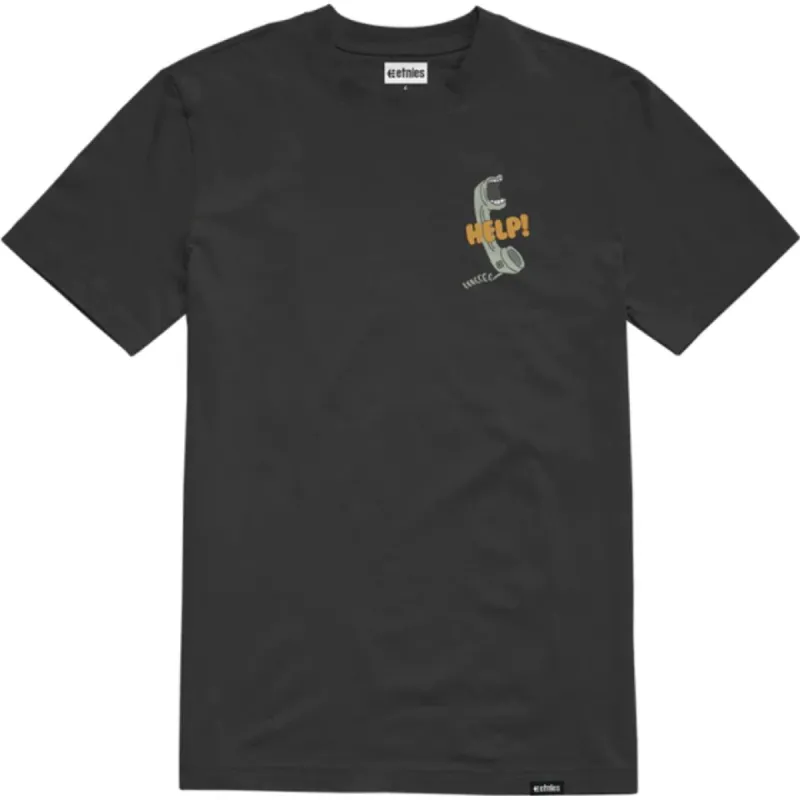 Etnies Help T-Shirt - Black sold by Source Skate Co.