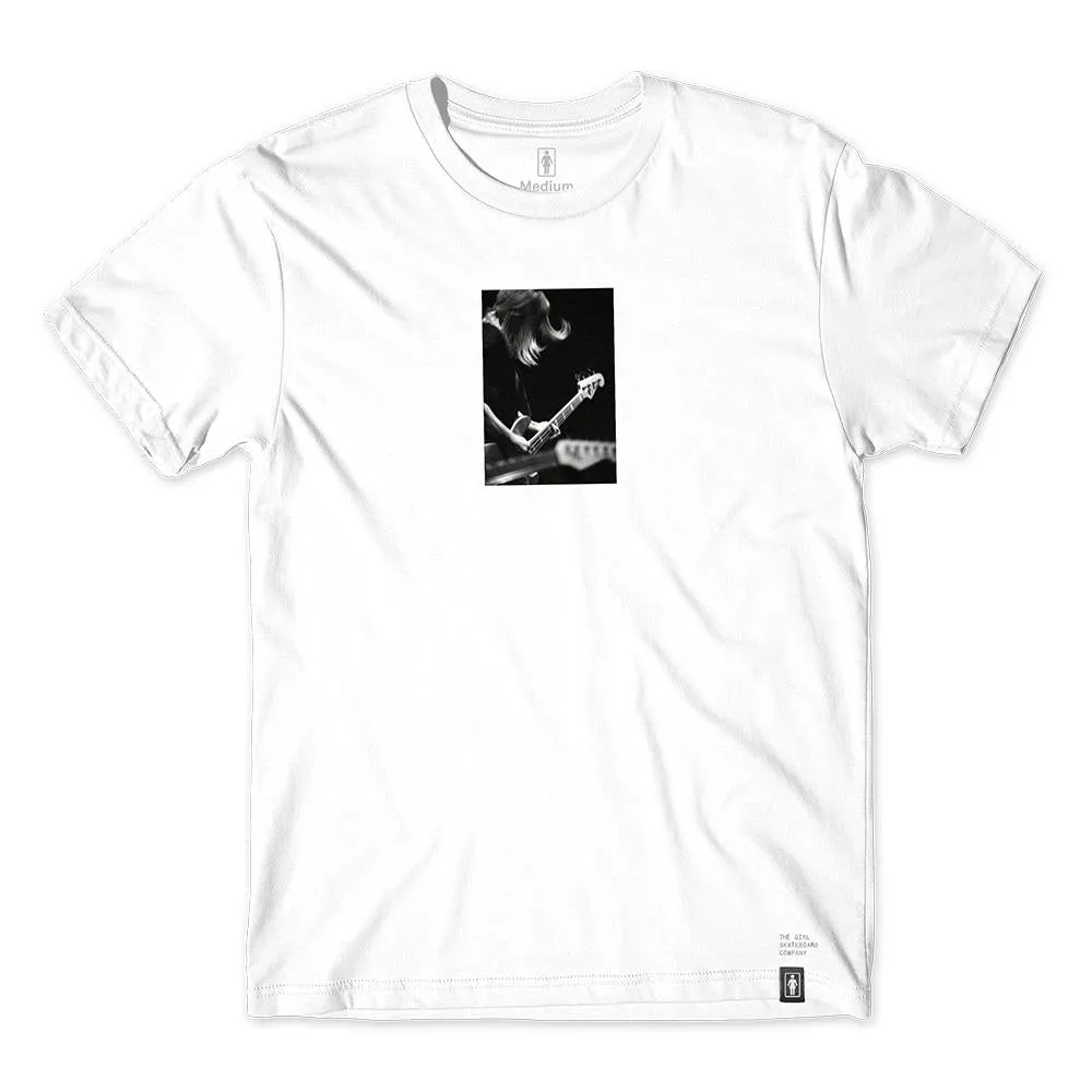 Girl 'Shot by Spike' Kim Gordon T-shirt - White sold by Source Skate Co.