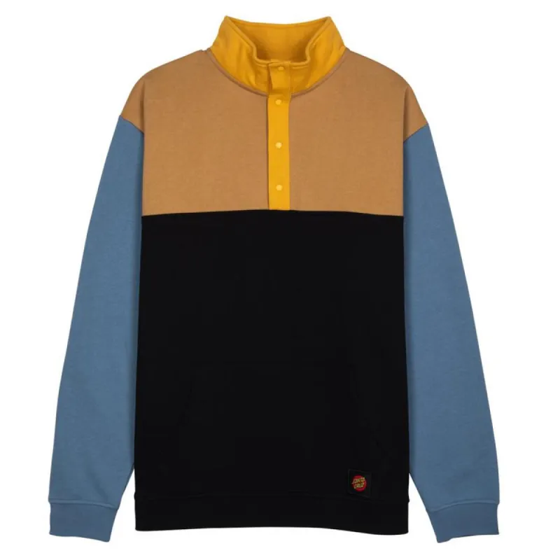 Santa Cruz Classic Dot Label Quarter Crew - Black/Multi sold by Source Skate Co.