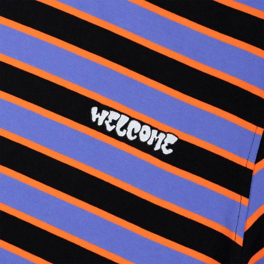 Welcome Cooper Stripe Knit T-Shirt - Baja Blue sold by Source Skate Co. product image thumbnail 2