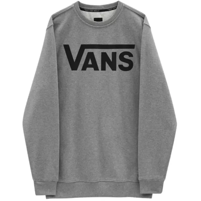 Vans Classic Crew Sweatshirt - Cement Heather/Black sold by Source Skate Co.