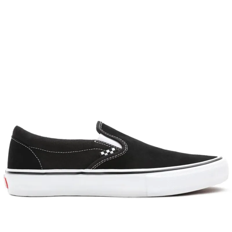 Vans Skate Slip On - Black/White sold by Source Skate Co.