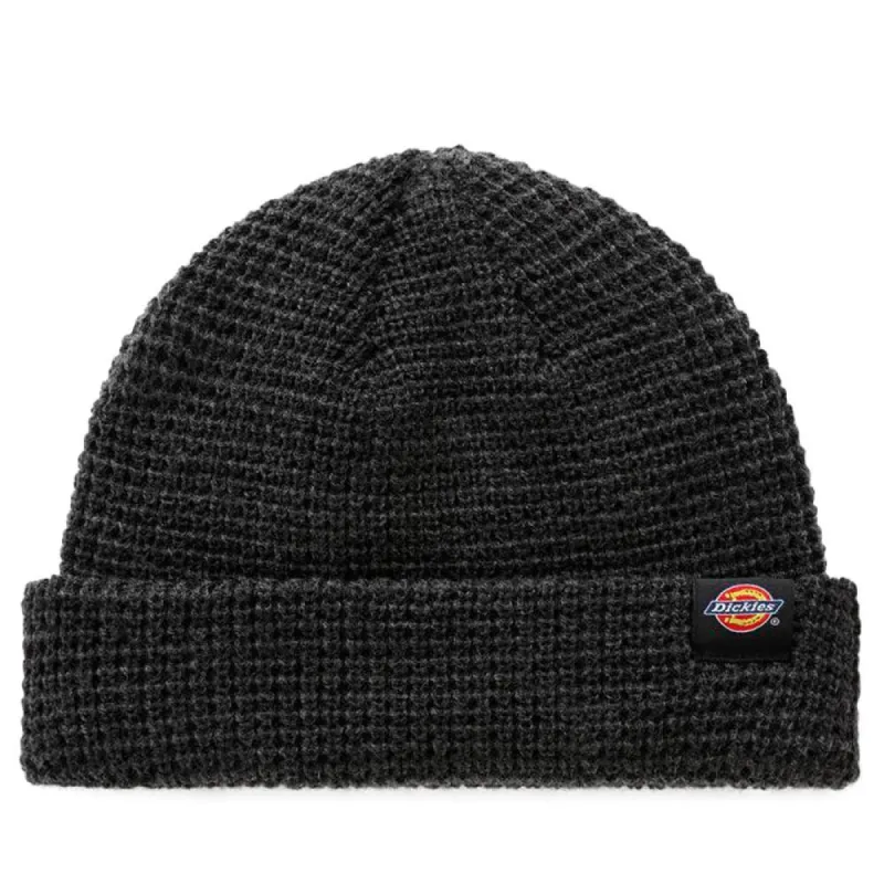Dickies Woodworth Waffle Beanie - Black sold by Source Skate Co.