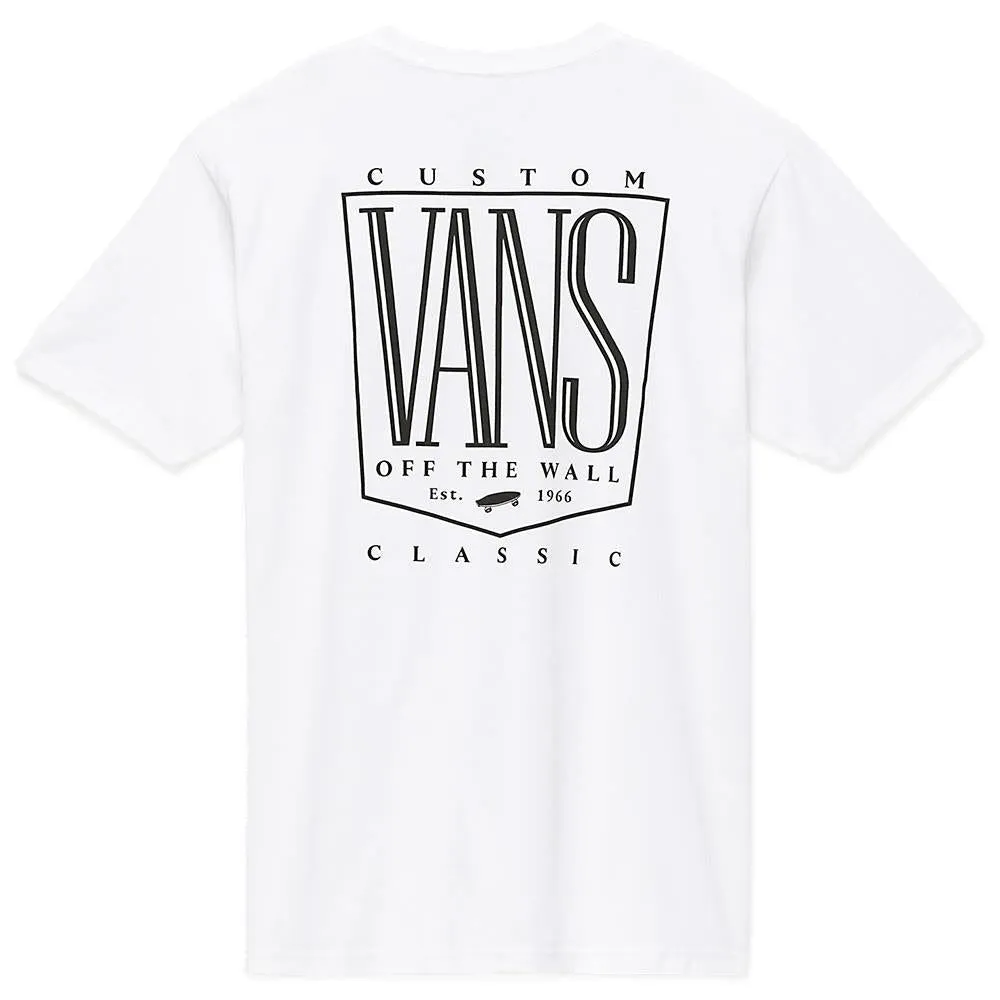 Vans Original Tall Type T-Shirt - White sold by Source Skate Co.