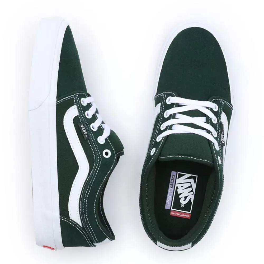 Vans Chukka Low Sidestripe - Dark Green/White sold by Source Skate Co. product image thumbnail 3
