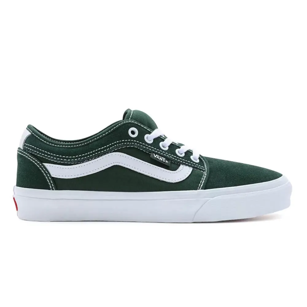 Vans Chukka Low Sidestripe - Dark Green/White sold by Source Skate Co. product image thumbnail 4