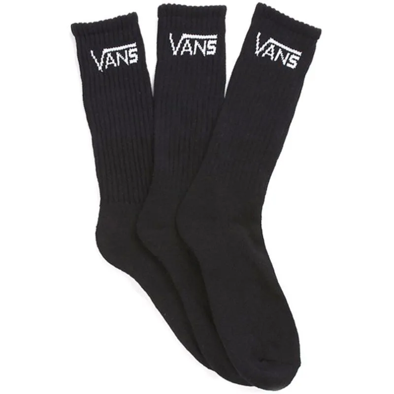 Vans Classic Crew Socks 3 Pack - Black sold by Source Skate Co.