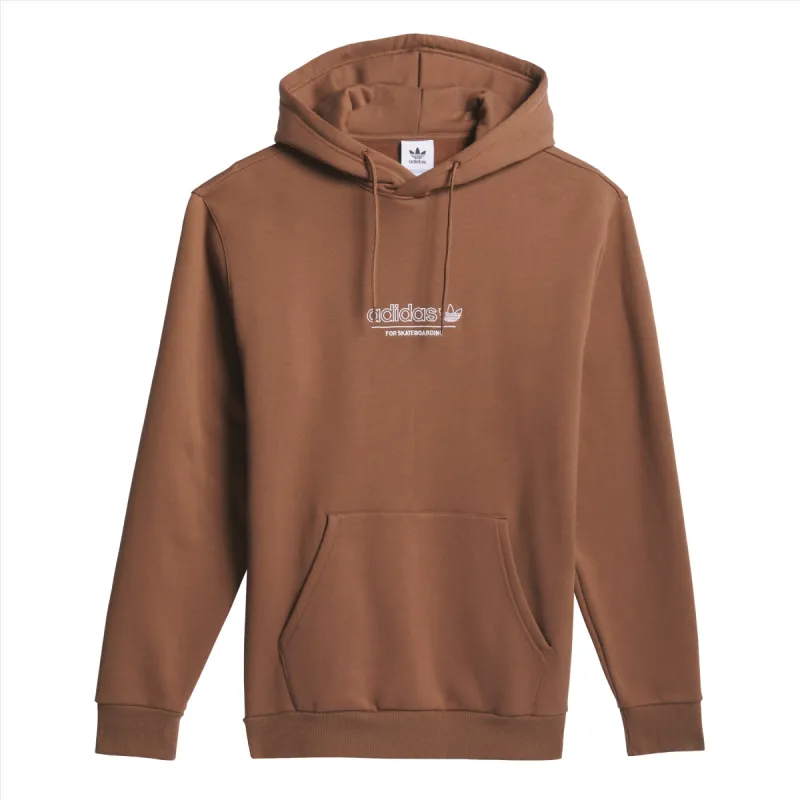 Adidas 4.0 Strike Through Hoodie- Brown sold by Source Skate Co.