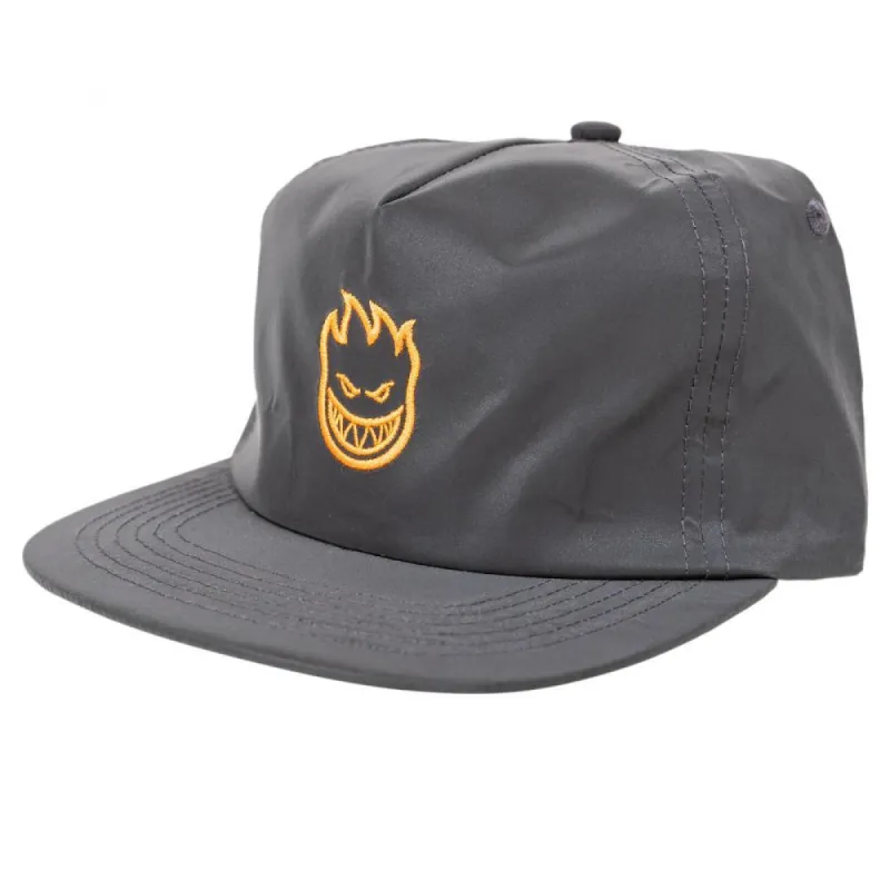 Spitfire Lil Bighead Reflective Strapback Cap - Silver/Orange sold by Source Skate Co.