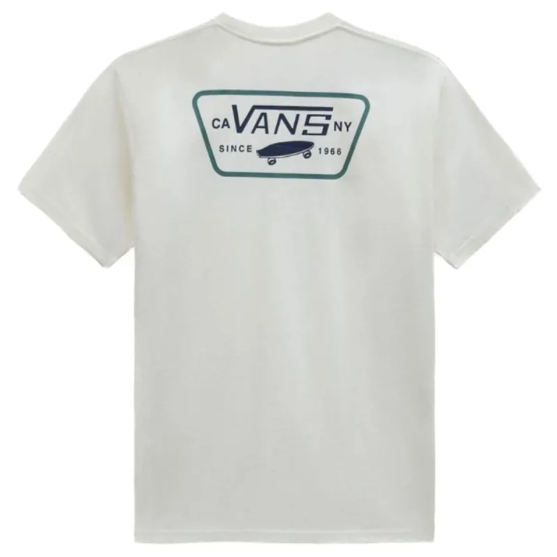 Vans Full Patch Back T-shirt - Marshmallow/North Atlantic sold by Source Skate Co.