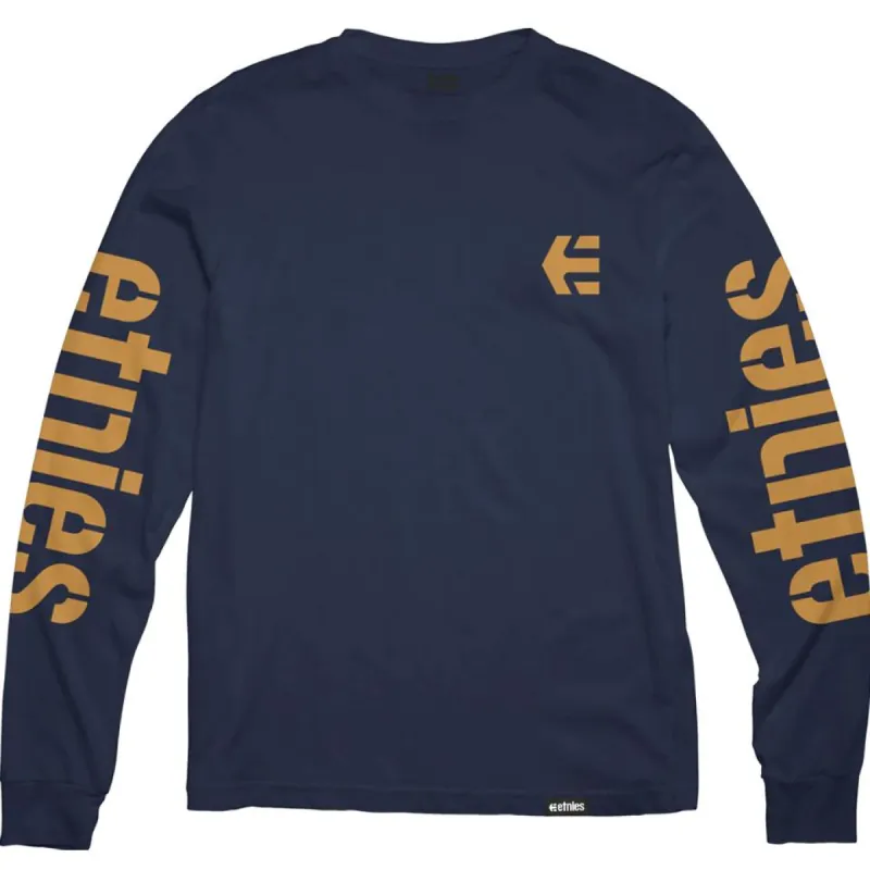 Etnies Icon Long Sleeve T-Shirt - Navy/Gum sold by Source Skate Co.
