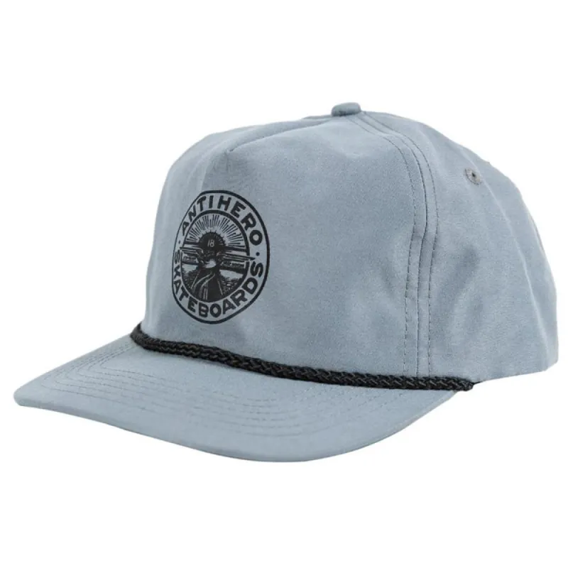 Anti Hero Stay Ready Snapback Cap - Dark Charcoal/Black sold by Source Skate Co.