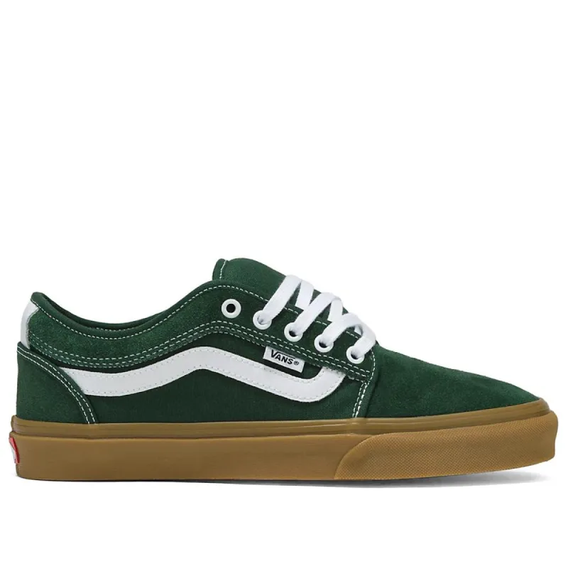 Vans Chukka Low Sidestripe - Dark Green/Gum sold by Source Skate Co.