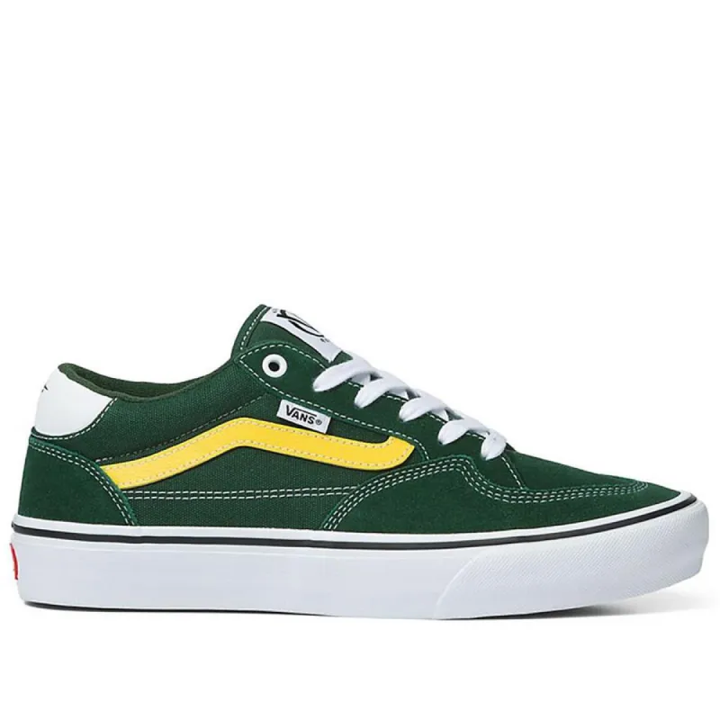 Vans Rowan - Dark Green/Yellow sold by Source Skate Co.